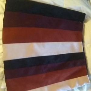 Soft suede stripe mid calf